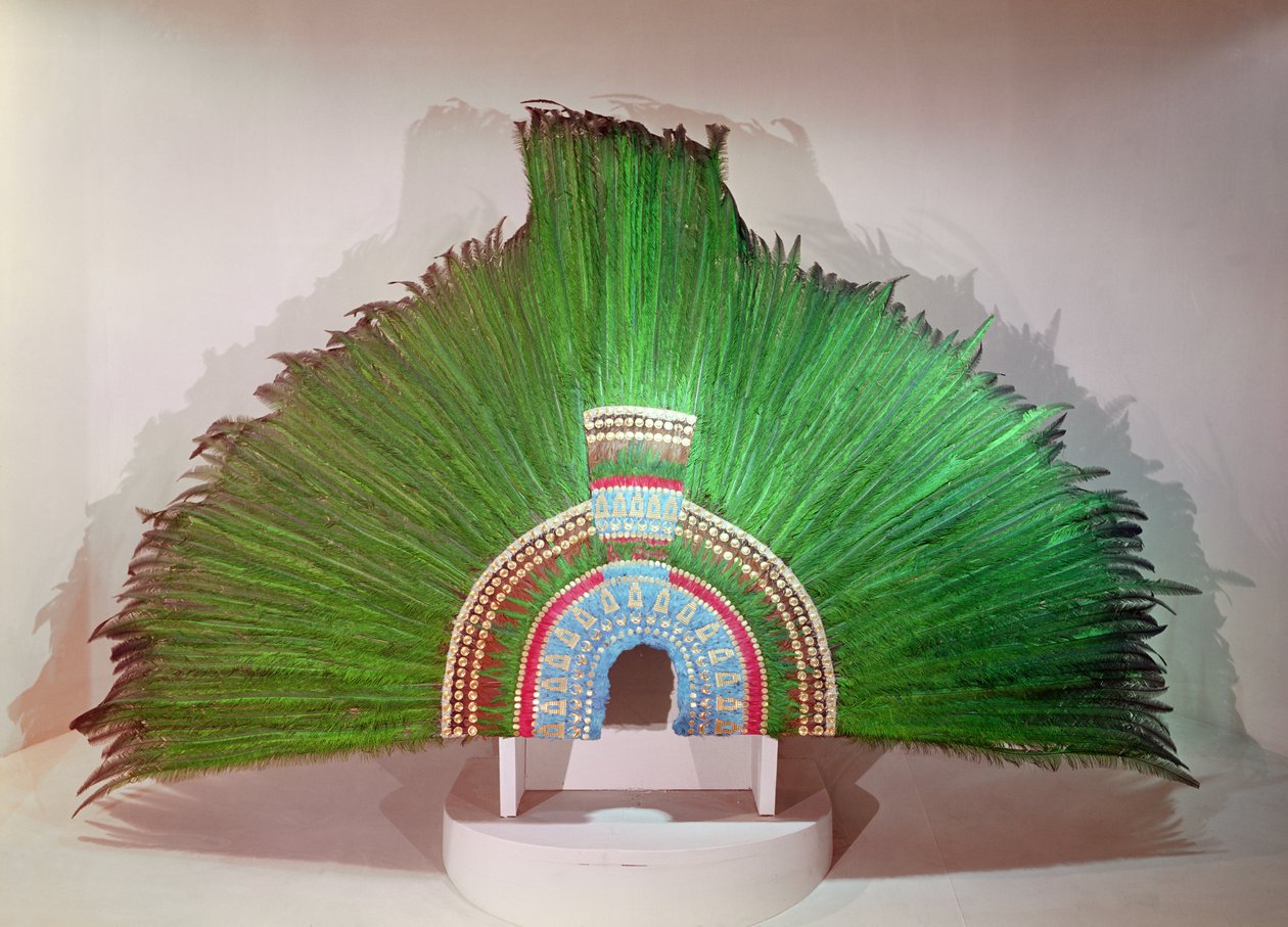 Korona Montezumy (wełna i pióra) autorstwa Aztec