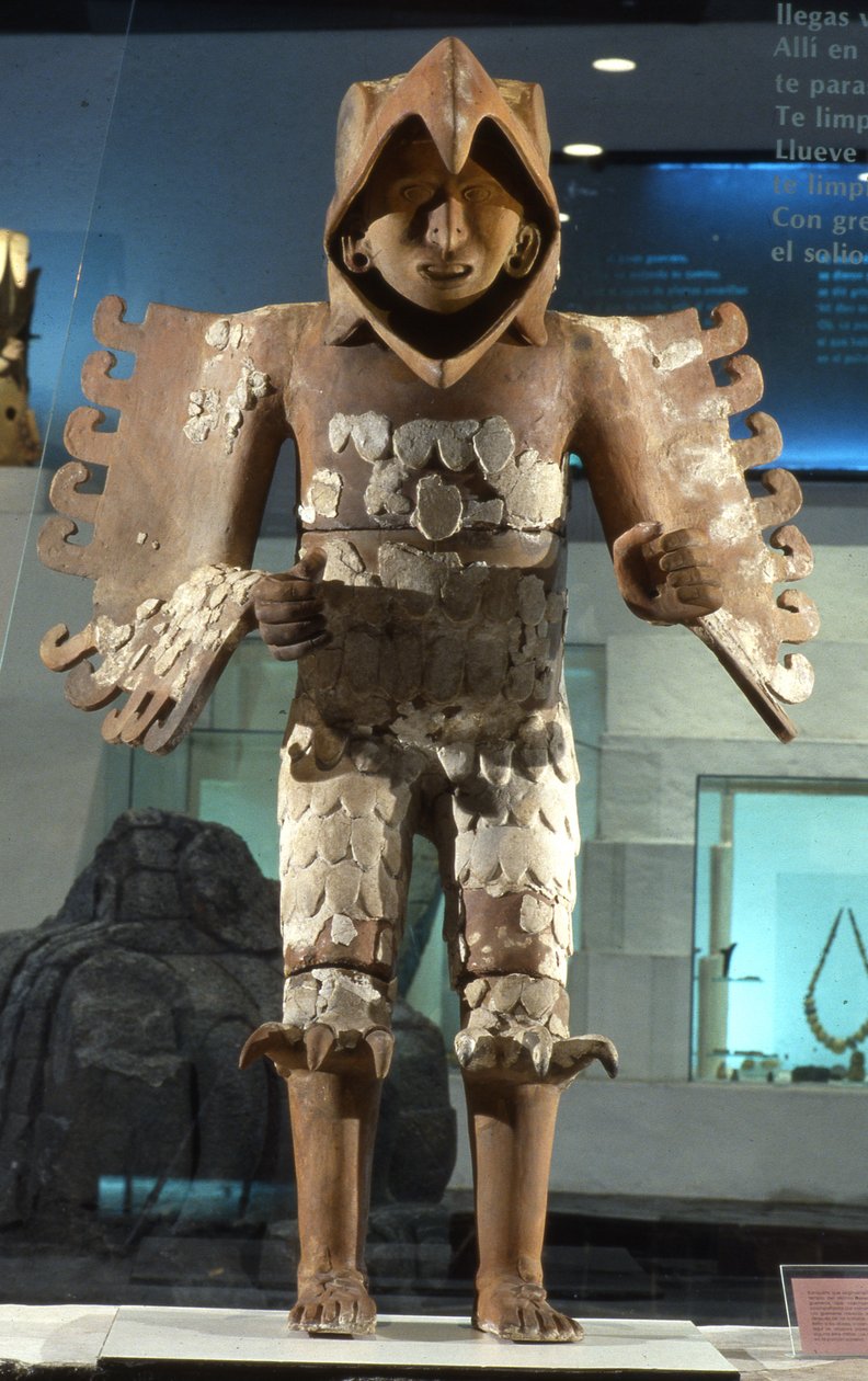 Orzeł Wojownik, późny okres postklasyczny (terakota) autorstwa Aztec