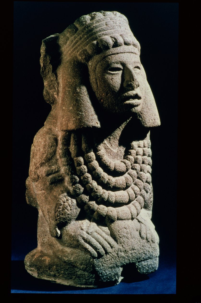 Bogini Chalchihuitlicue, znaleziona w Dolinie Meksyku, 1300-1500 AD autorstwa Aztec