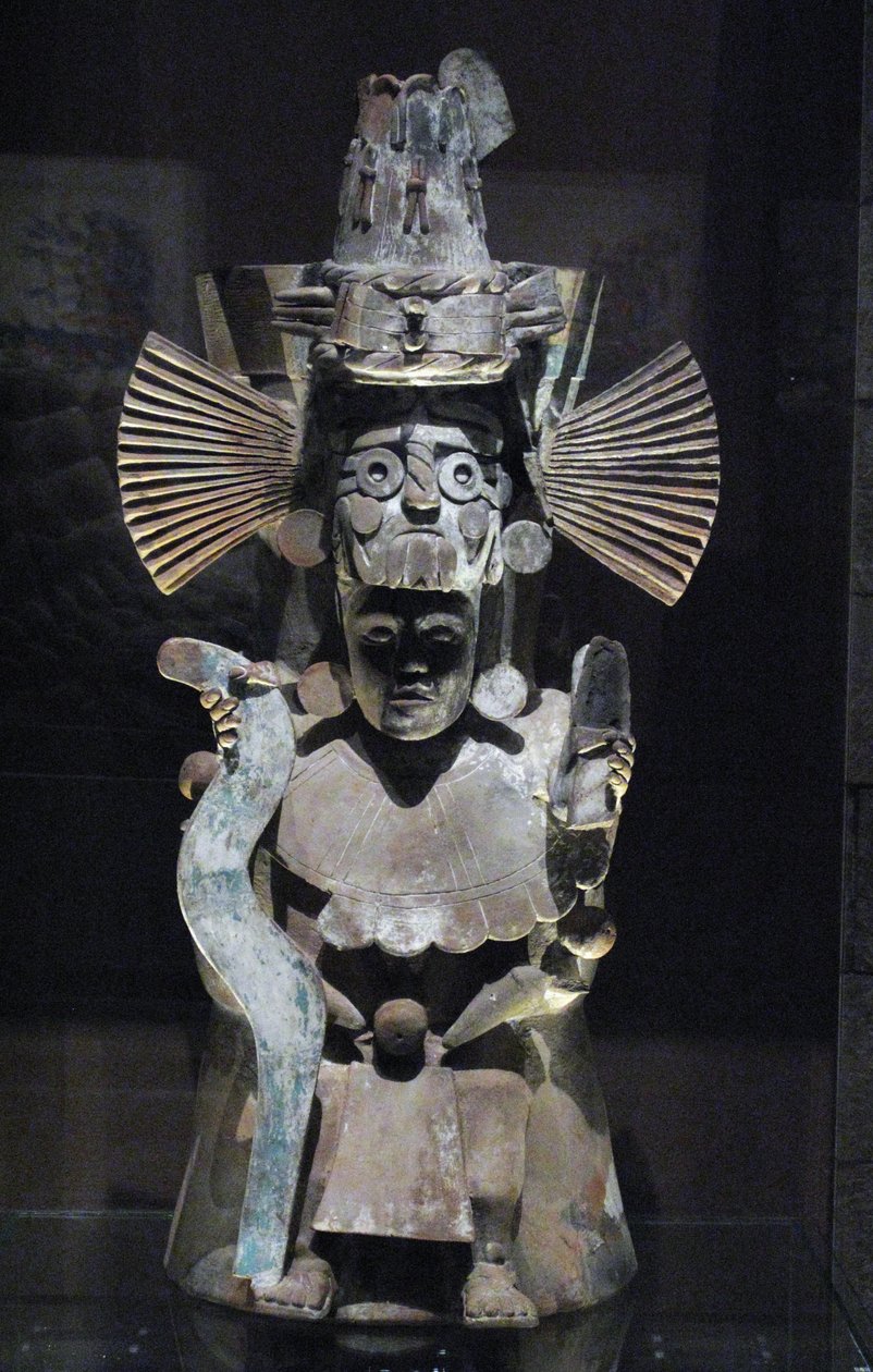 Kadzidło w postaci boga Tlaloca, Tlahuac, późny okres postklasyczny, ok. 1500 autorstwa Aztec