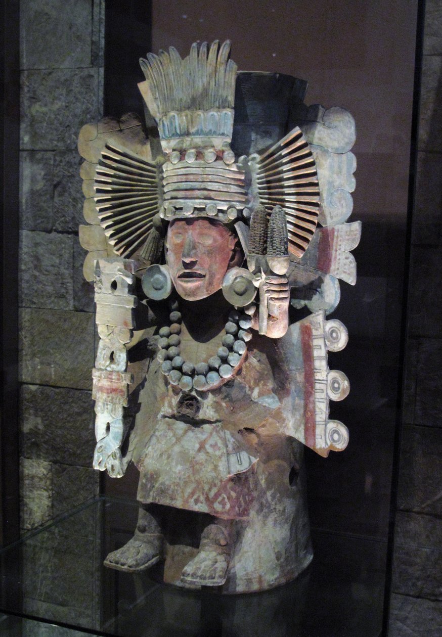Kadzidło w formie bogini kukurydzy Xilonen, Tlahuac, późny okres postklasyczny, ok. 1500 autorstwa Aztec