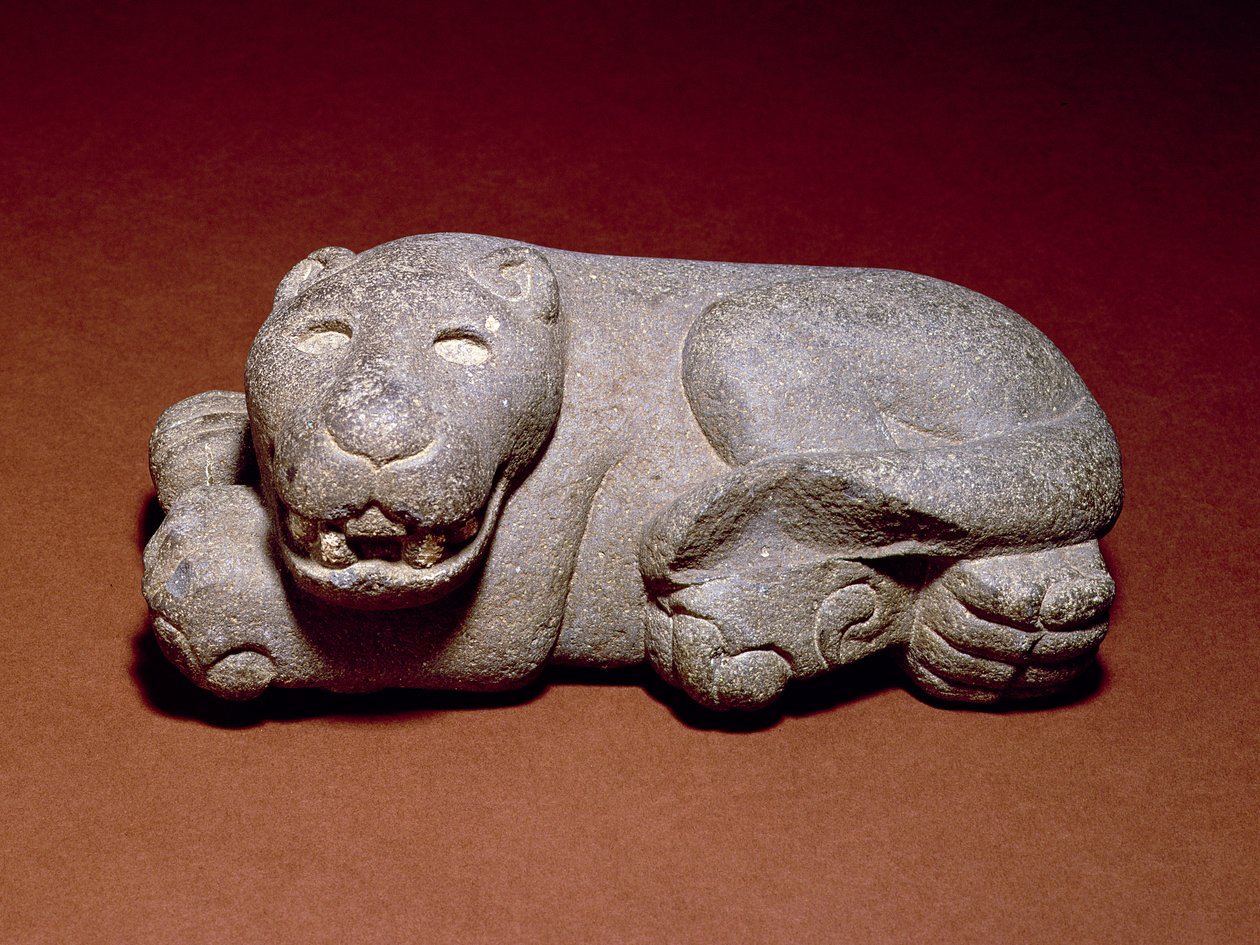 Leżący Jaguar, 1440-1521 autorstwa Aztec