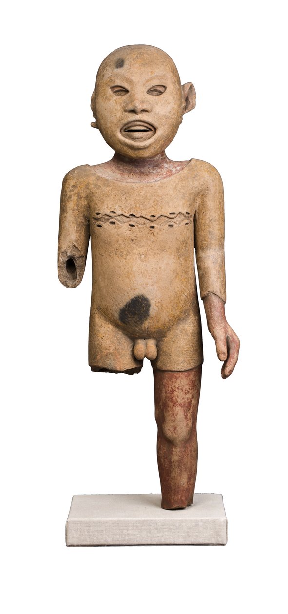 Odtwórca rytuałów bóstwa Xipe Totec, prawdopodobnie Central Veracruz, 1450/1500 autorstwa Aztec