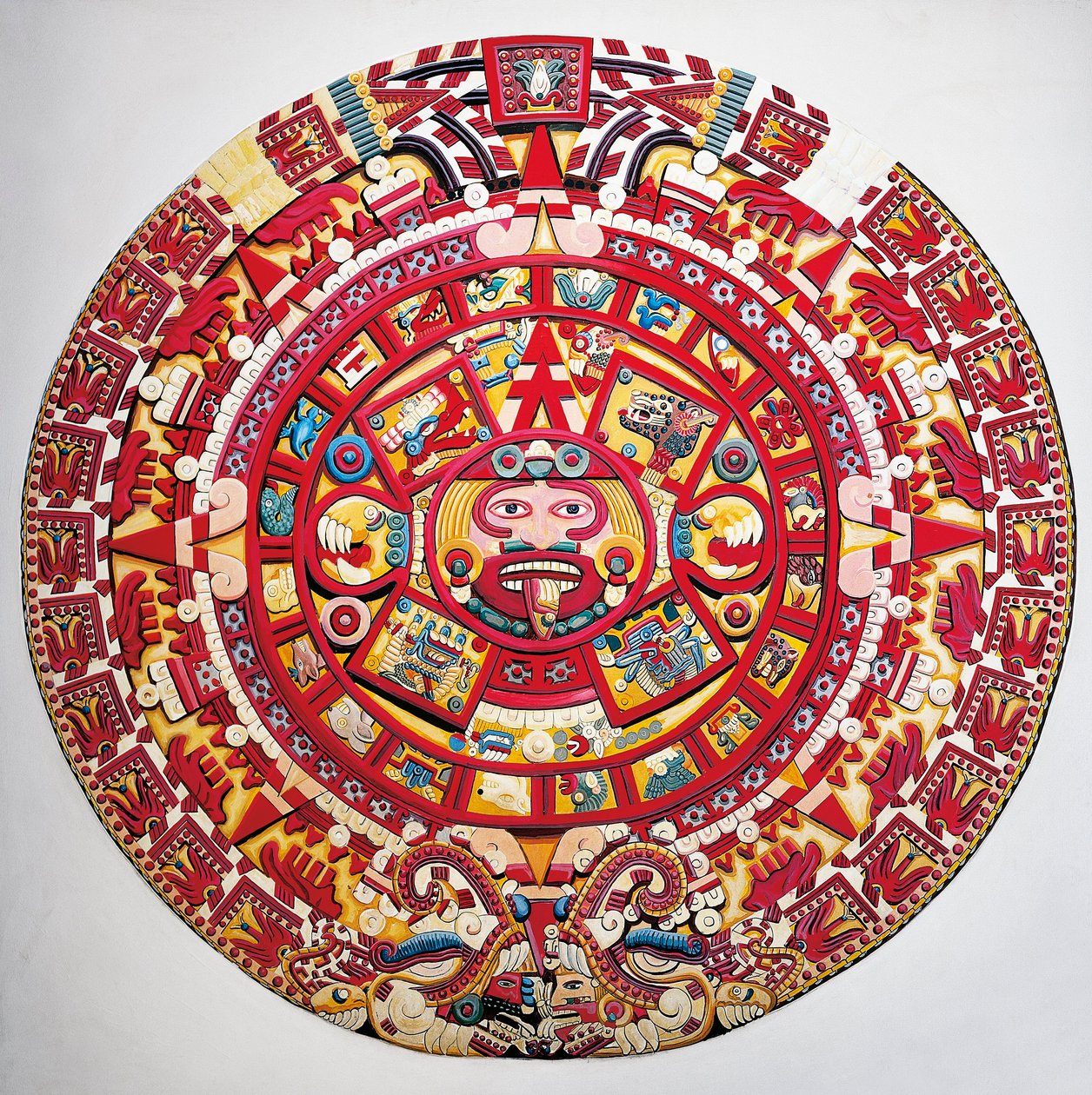Rekonstrukcja kalendarza słonecznego autorstwa Aztec Aztec