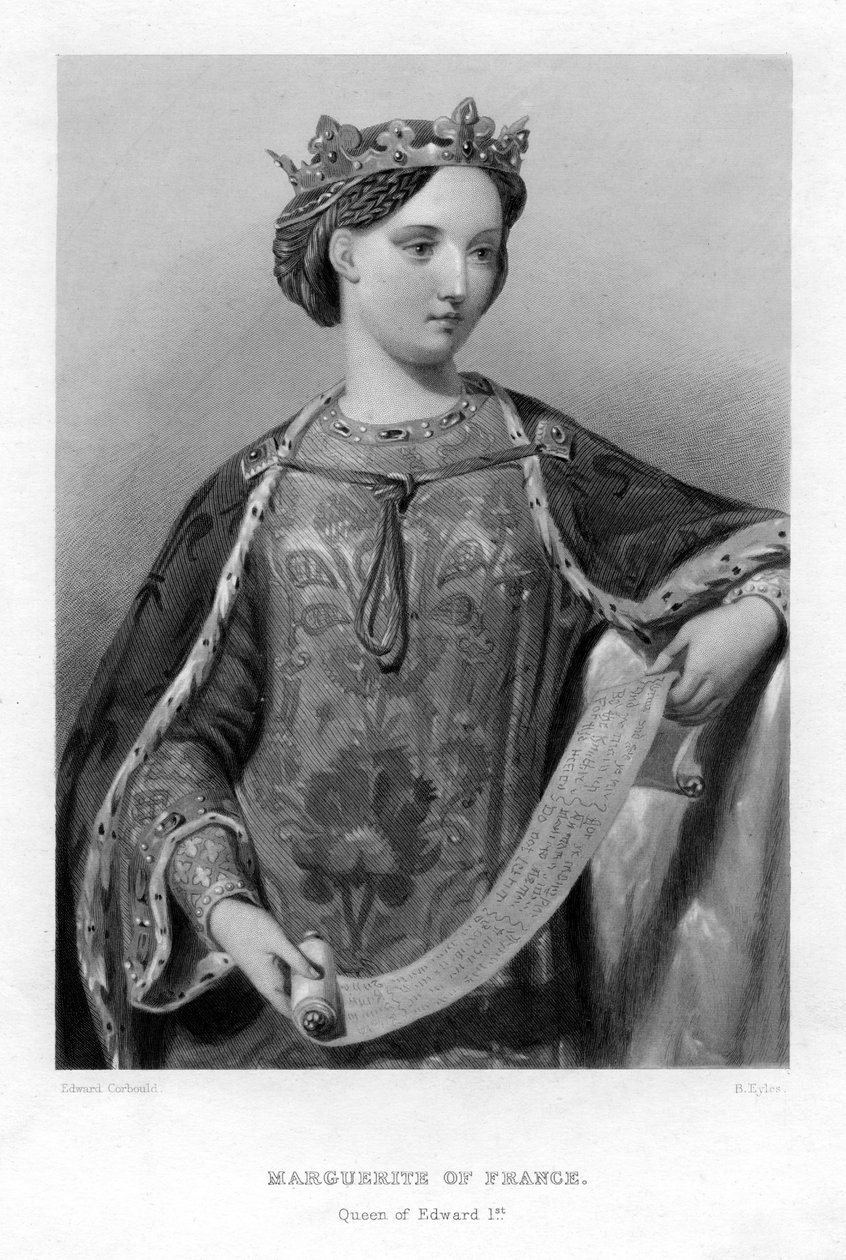 Małgorzata francuska, królowa króla Anglii Edwarda I. autorstwa B. Eyles
