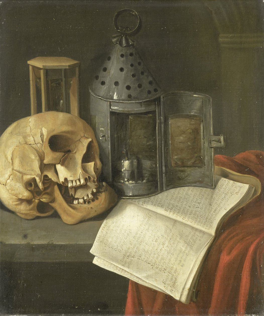 Martwa natura Vanitas autorstwa B. Schaak