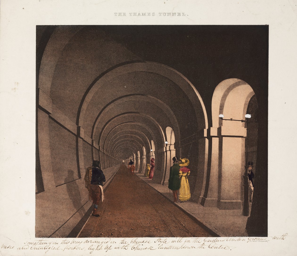 Tunel Tamizy, grawerowany przez J.D. Hardinga, c.1835 autorstwa B. after Dixie