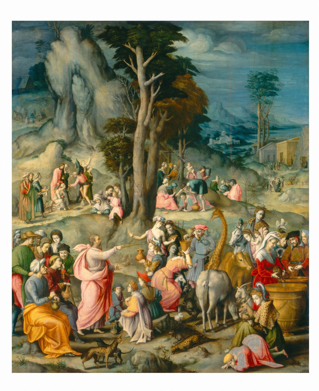 Zgromadzenie Manna autorstwa Bacchiacca