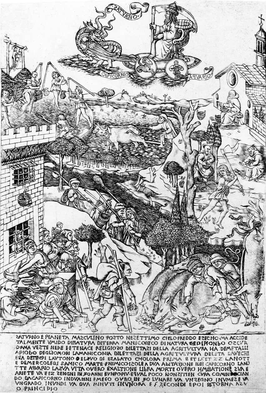 Saturn, ok.1464 autorstwa Baccio Baldini