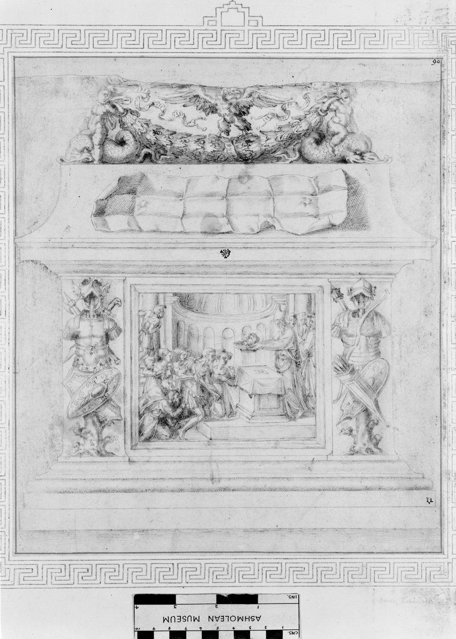 Dekoracja trumny, ok.1535 autorstwa Baccio Bandinelli