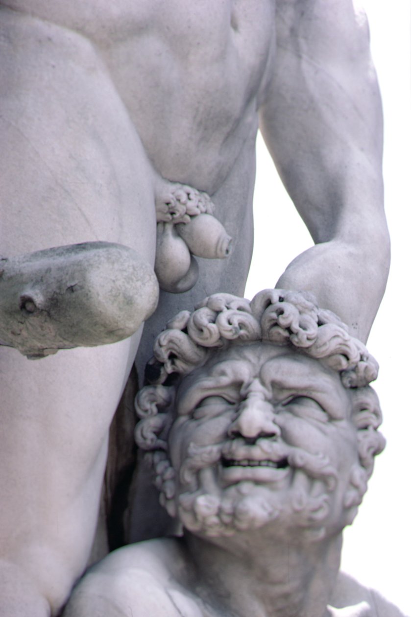 Fragment posągu Herkulesa i Kakusa, 1534 autorstwa Baccio Bandinelli