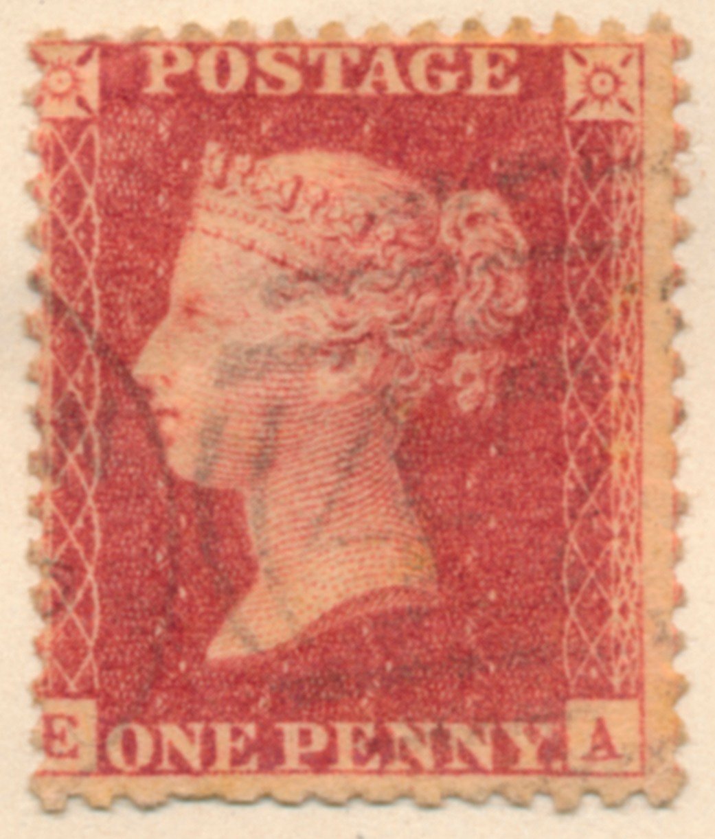 Znaczek pocztowy Penny Red, 1841 autorstwa Bacon and Co Perkins