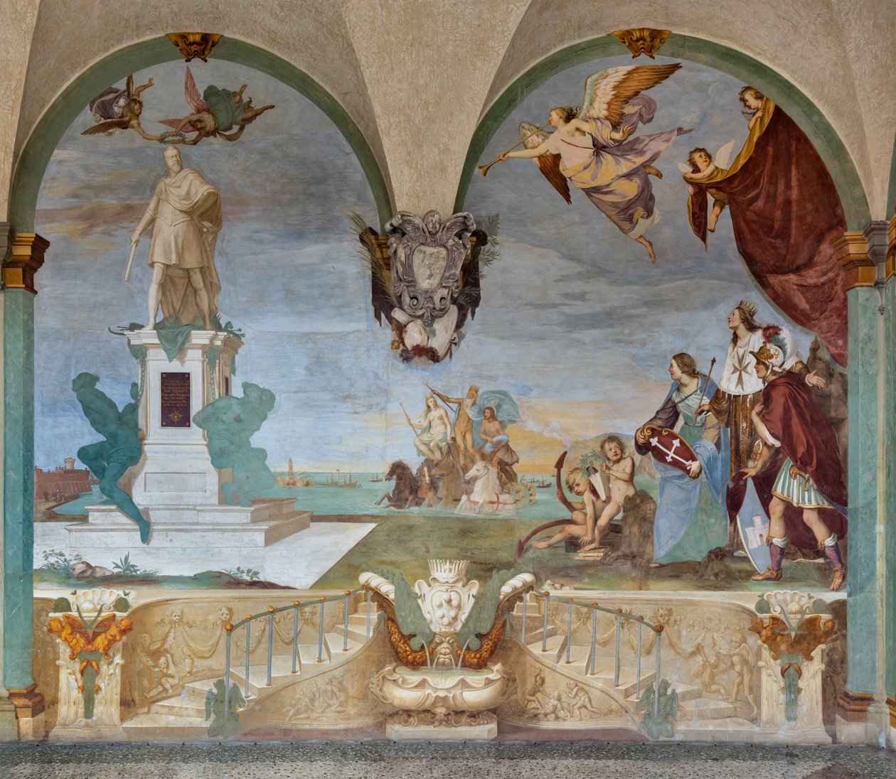 Dominacja Toskanii nad morzem autorstwa Baldassare (1611-89) Franceschini