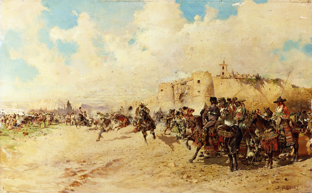 Jarmark Cygański, 1889 autorstwa Baldomero Gallofre Ximenis