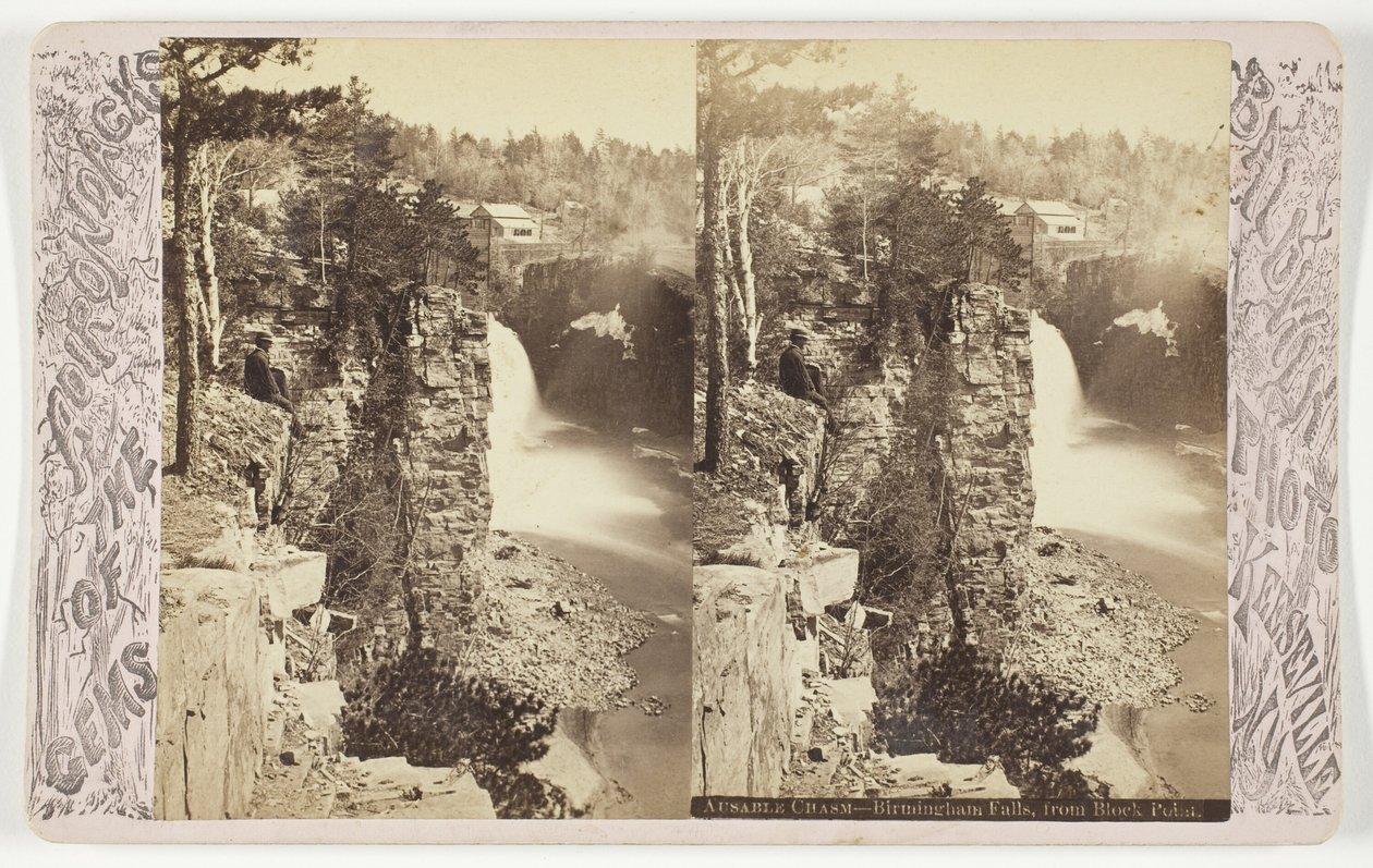 Ausable Chasm - Birmingham Falls, z Block Point autorstwa Baldwin Photo