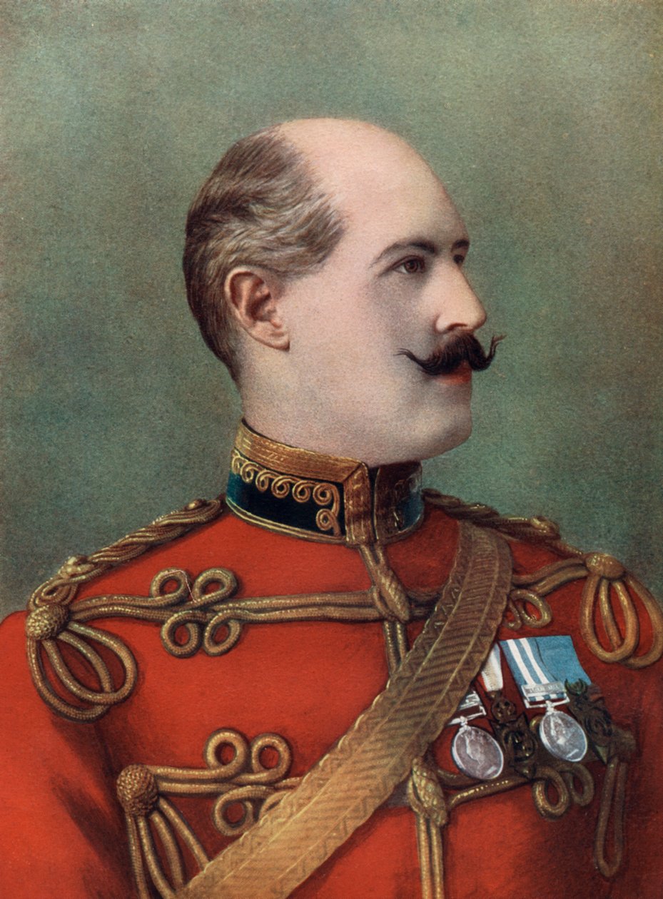 Generał dywizji Charles WH Douglas, dowódca 9. brygady, południowoafrykańskie siły polowe, 1902. autorstwa Ball