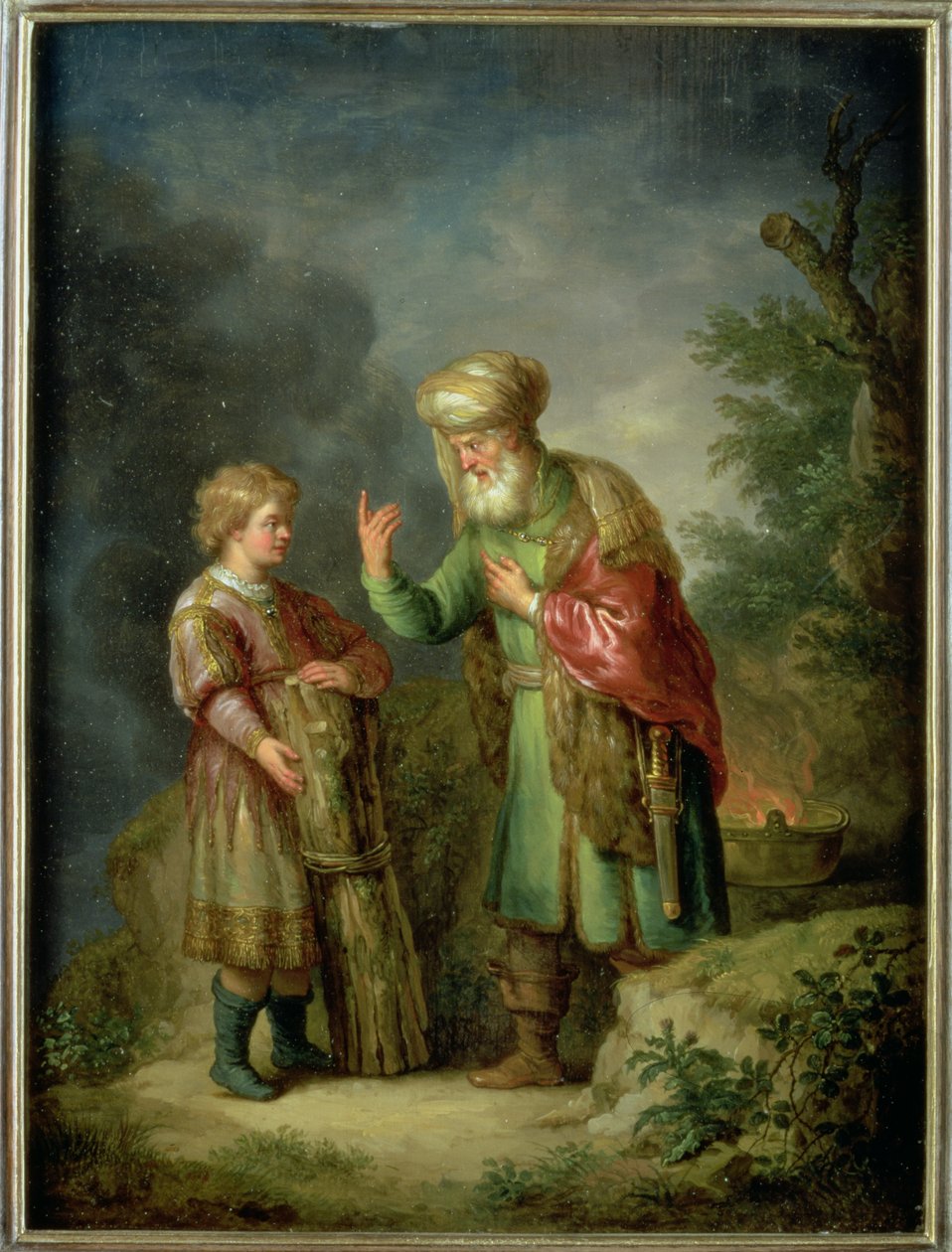 Abraham i Izaak autorstwa Balthasar Beschey