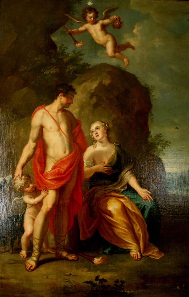 Wenus i Adonis autorstwa Balthasar Beschey
