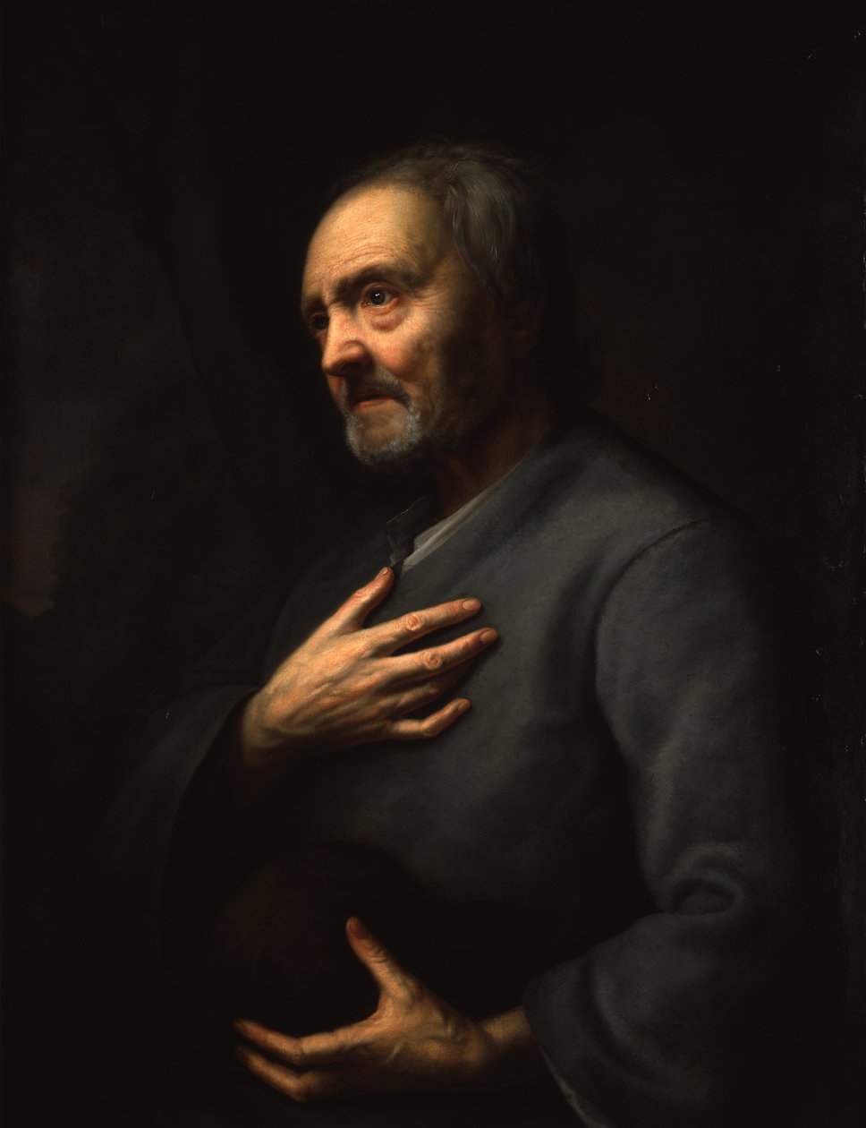 Portret starszego mężczyzny autorstwa Balthasar Denner