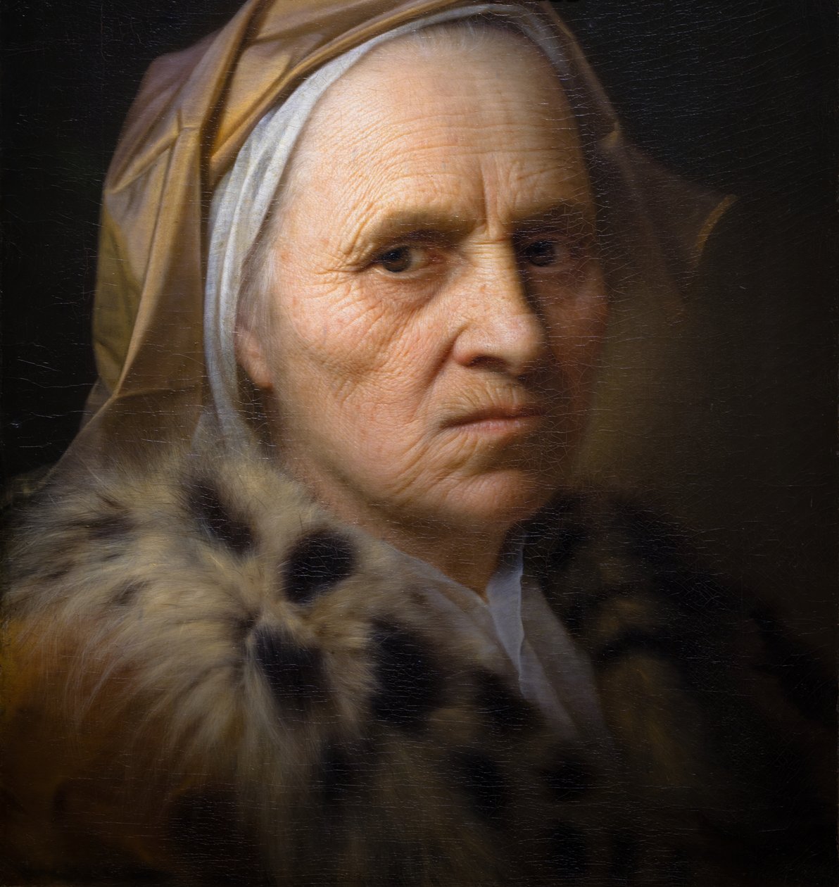 Stara kobieta (szczegół) autorstwa Balthasar Denner