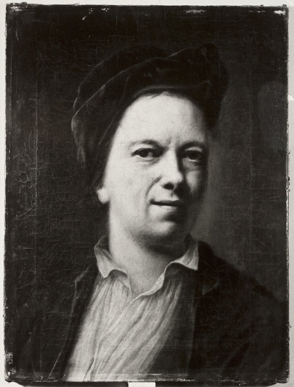 Portret mężczyzny, być może autoportret autorstwa Balthasar Denner