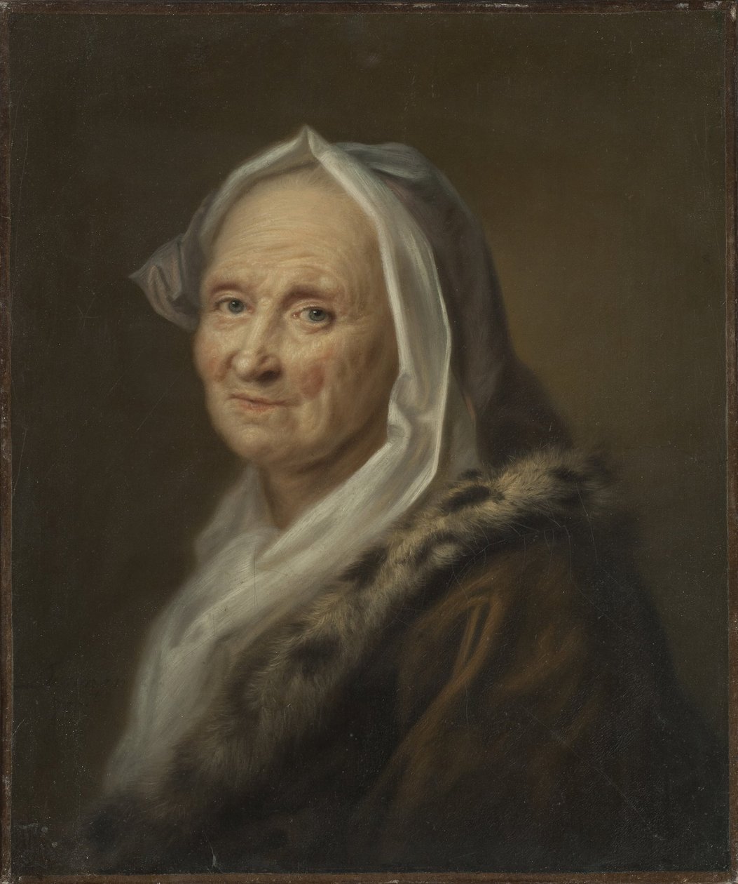 Portret starej damy autorstwa Balthasar Denner