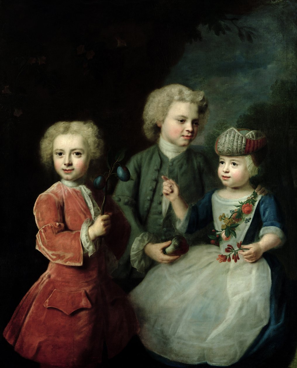 Dzieci radnego Bartholda Heinricha Brockesa (1680-1747) autorstwa Balthasar Denner