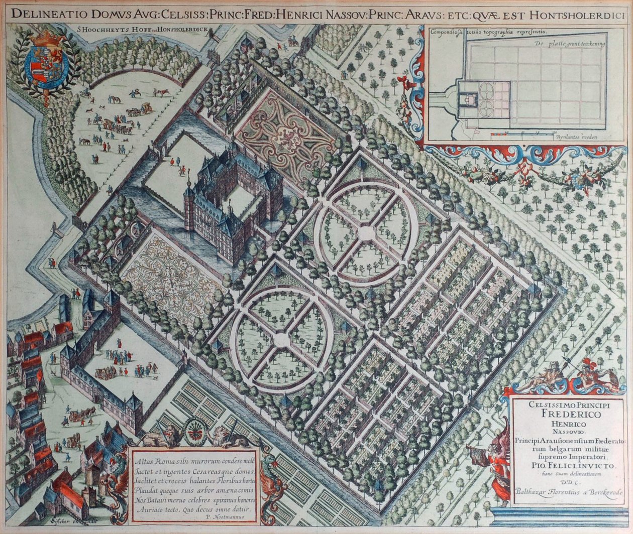 Hof te Honsholerdijk (XVII w.) autorstwa Balthasar Florisz. van Berckenrode