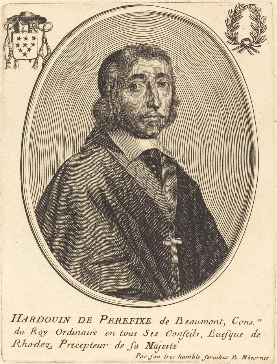Hardouin de Beaumont de Perefixe autorstwa Balthasar Moncornet