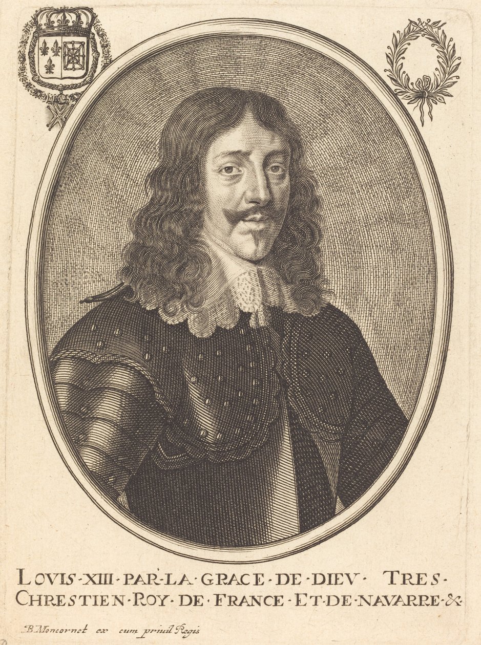 Ludwik XIII, król Francji autorstwa Balthasar Moncornet