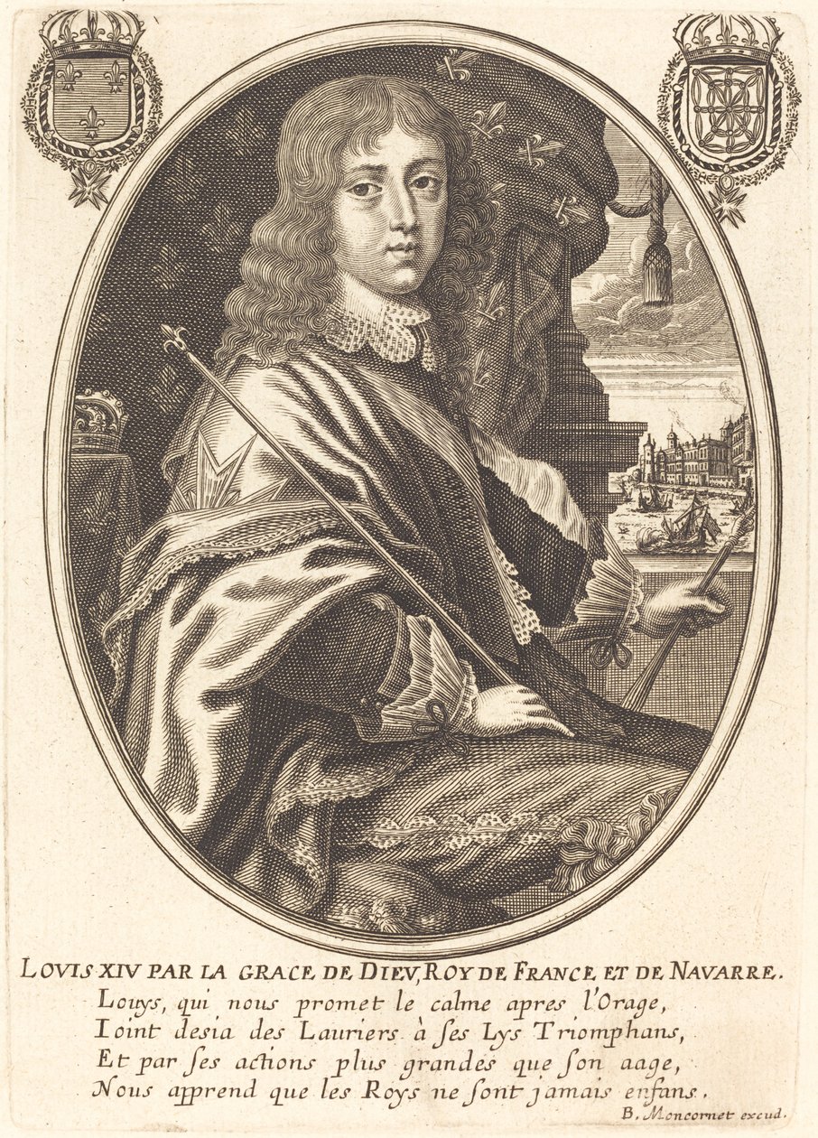 Ludwik XIV, król Francji autorstwa Balthasar Moncornet