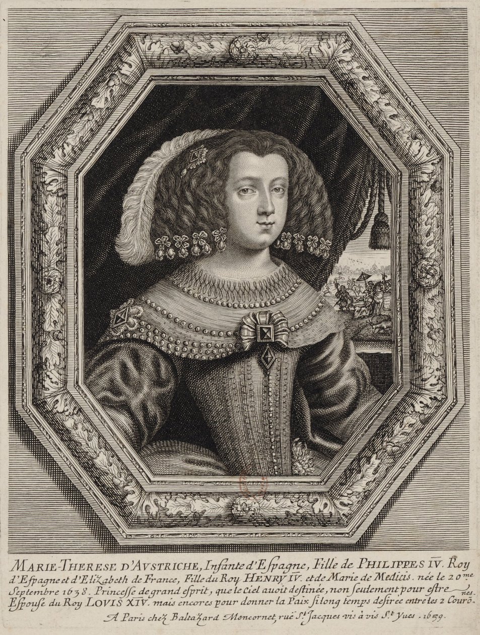 Moncornet, red - Maria Teresa Austriaczka autorstwa Balthasar Moncornet