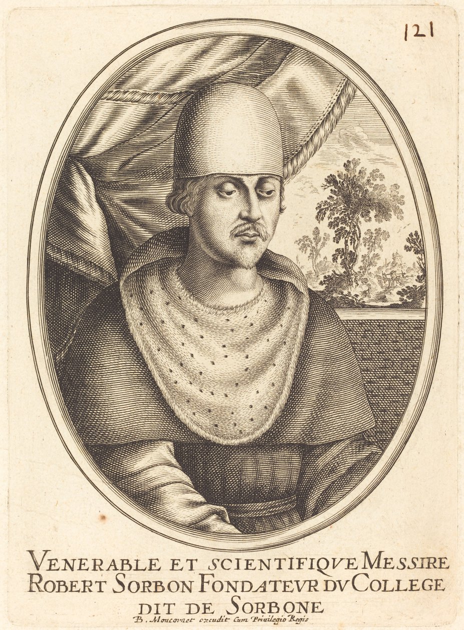 Robert z Sorbony autorstwa Balthasar Moncornet