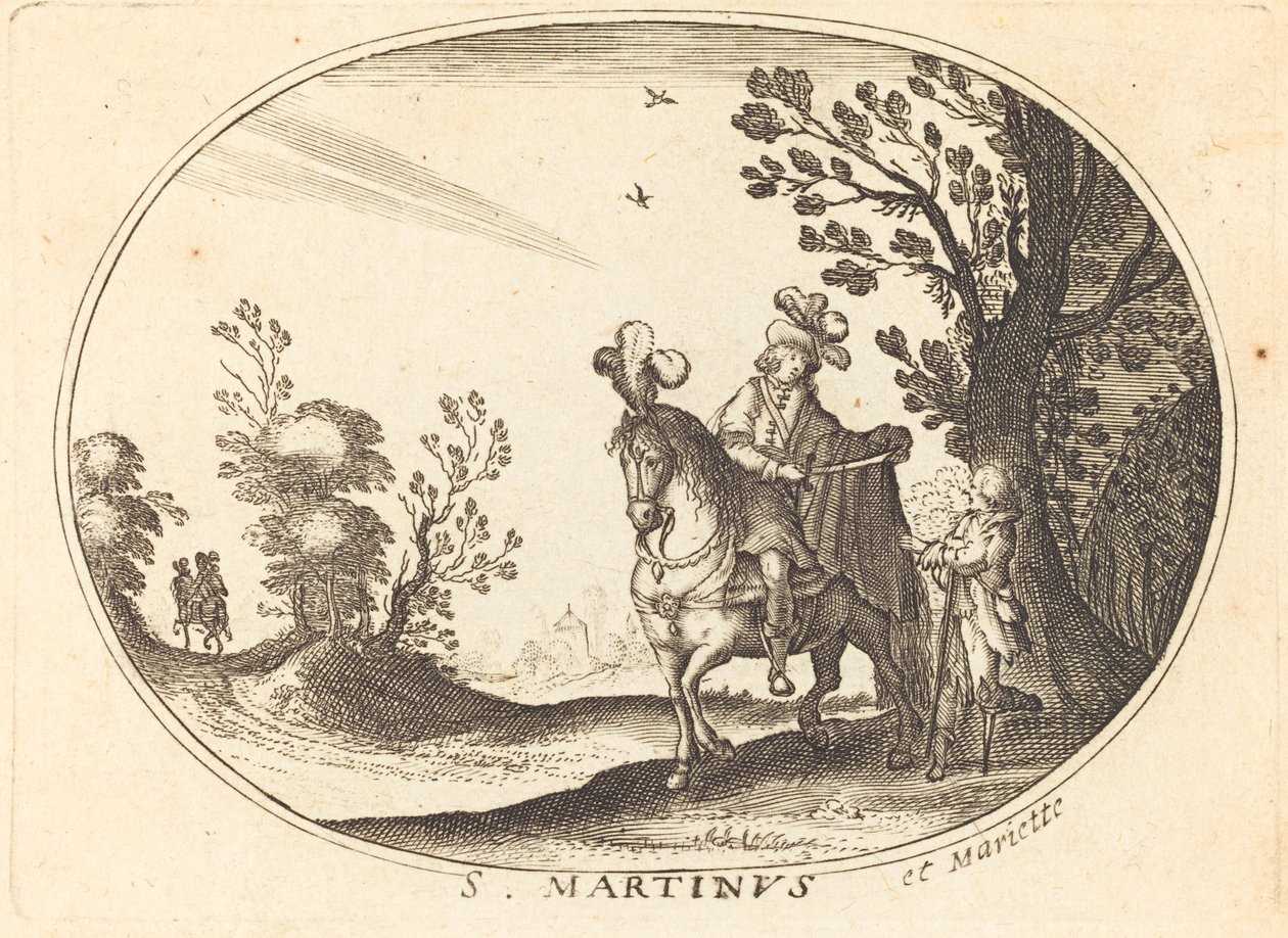 Święty Marcin i żebrak autorstwa Balthasar Moncornet