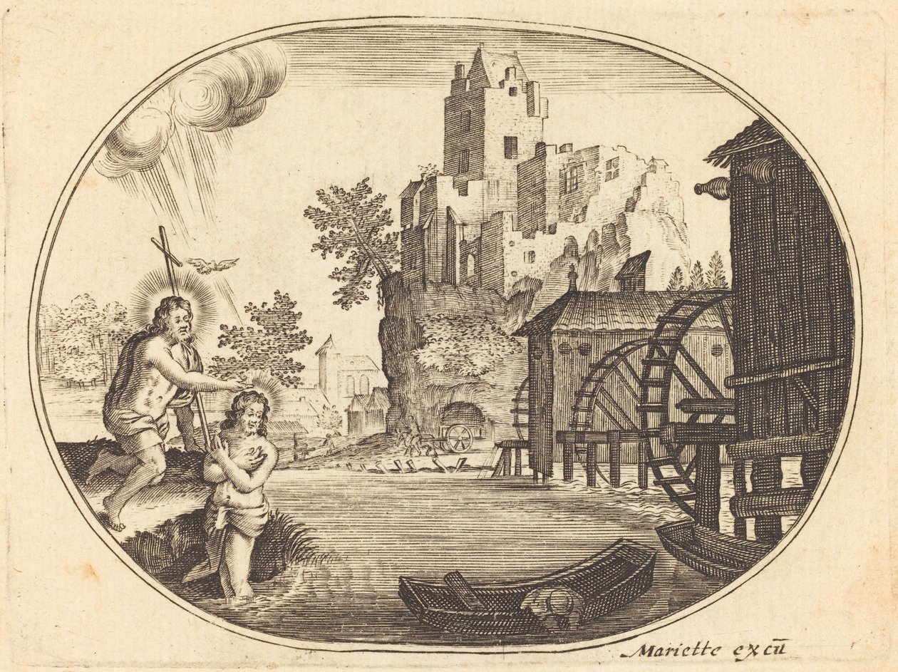 Chrzest Chrystusa autorstwa Balthasar Moncornet