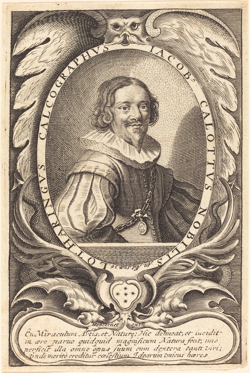 Jacques Callot autorstwa Balthasar Moncornet after Michel Lasne