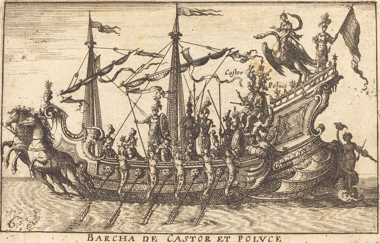 Bercha de Castor to Poluce autorstwa Balthasar Moncornet after Remigio Cantagallina