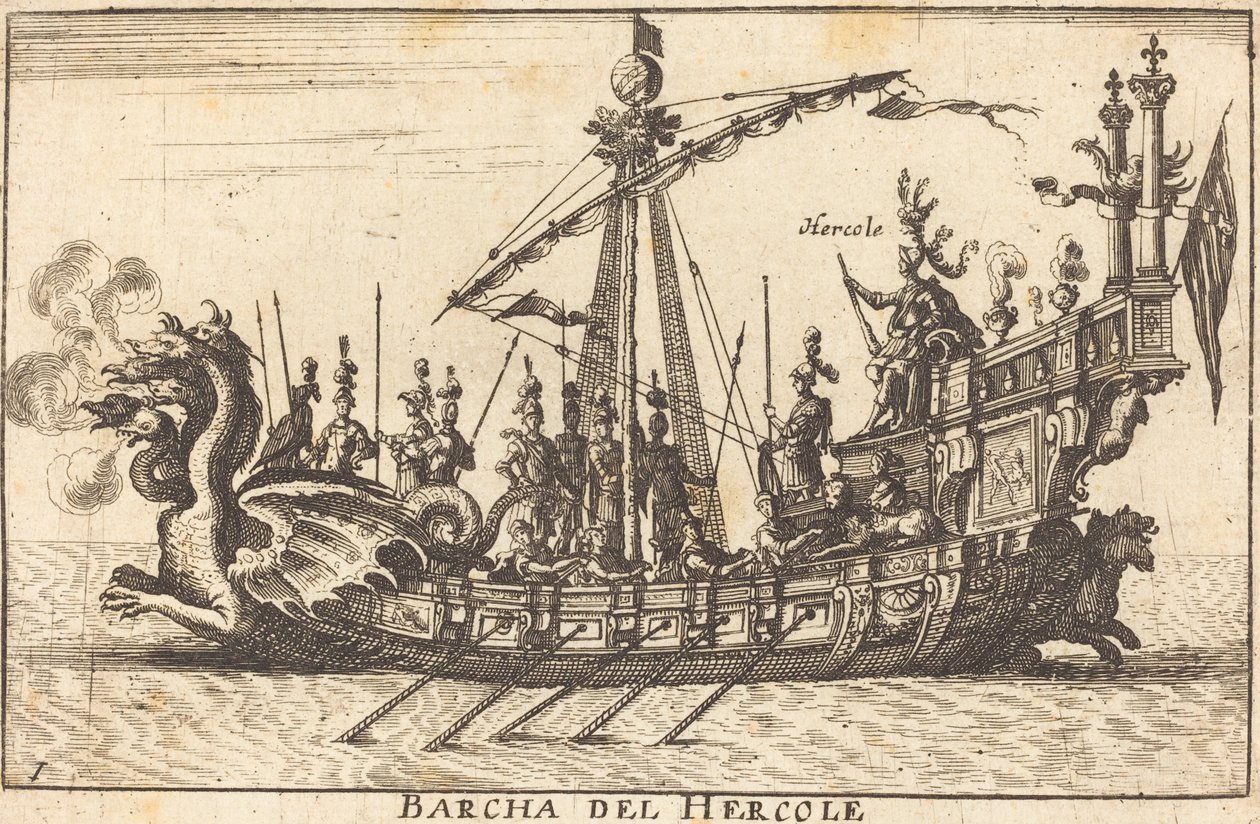 Wszystkie del Hercole autorstwa Balthasar Moncornet after Remigio Cantagallina