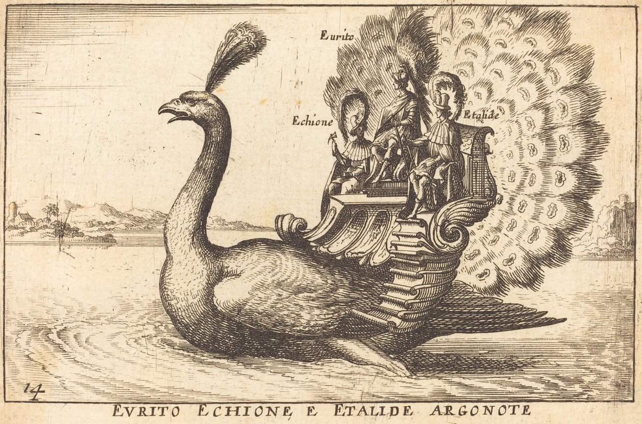 Evrytus Echione z Etalides Argonaut autorstwa Balthasar Moncornet after Remigio Cantagallina