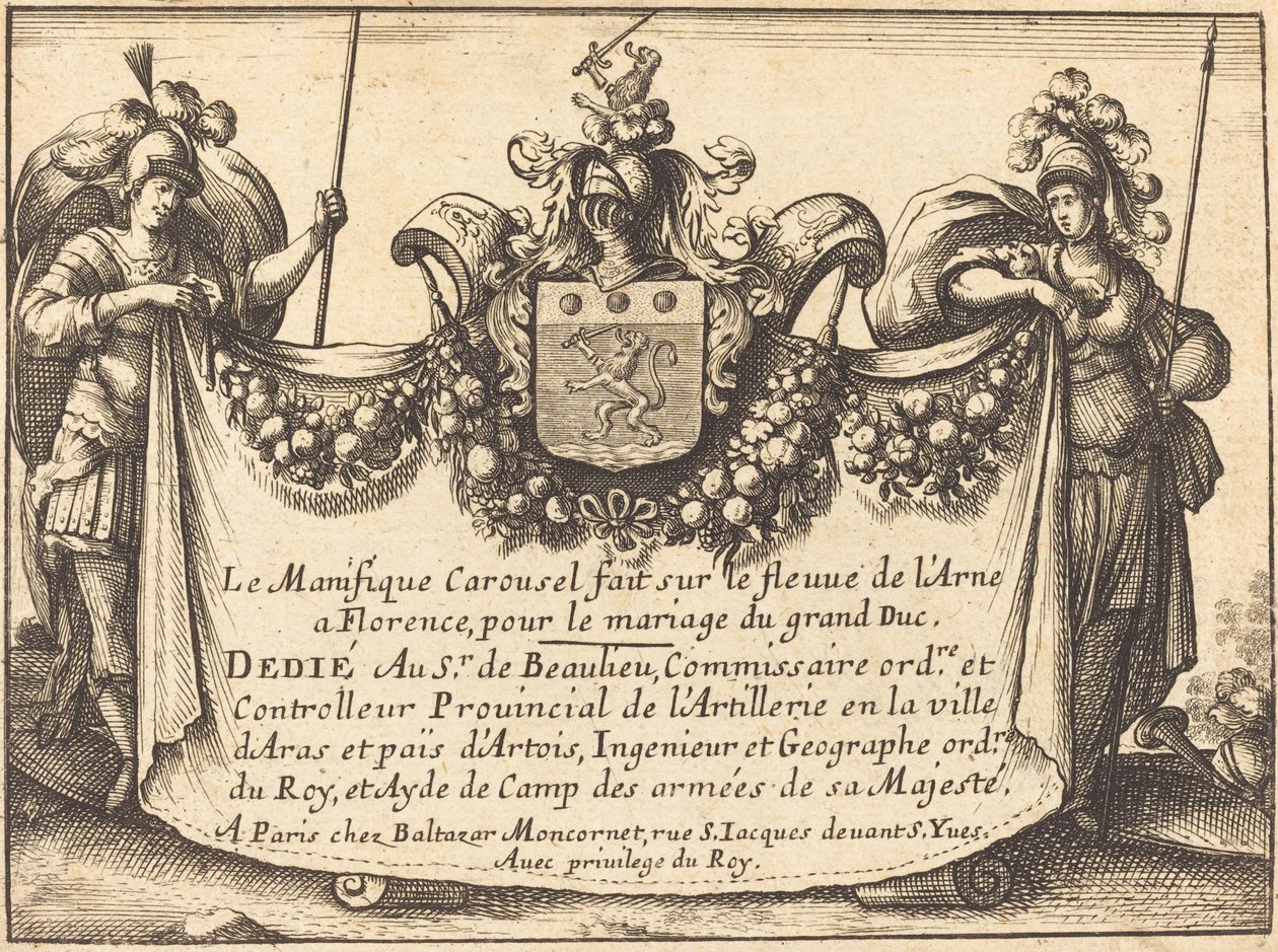 Strona tytułowa autorstwa Balthasar Moncornet after Remigio Cantagallina