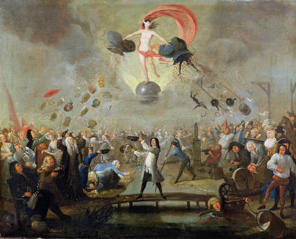 Alegoria fortuny, ok. 1730 (olej na płótnie) autorstwa Balthasar Nebot