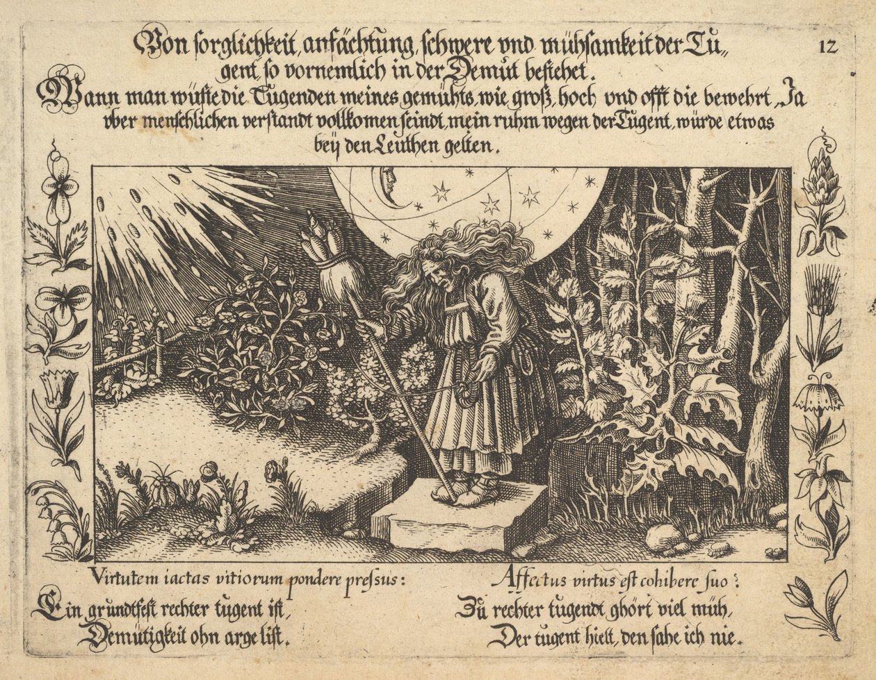 Z uważnego doceniania, ciężkości i trudu cnoty, zwłaszcza w pokorze..., 1652. autorstwa Balthasar Schwan
