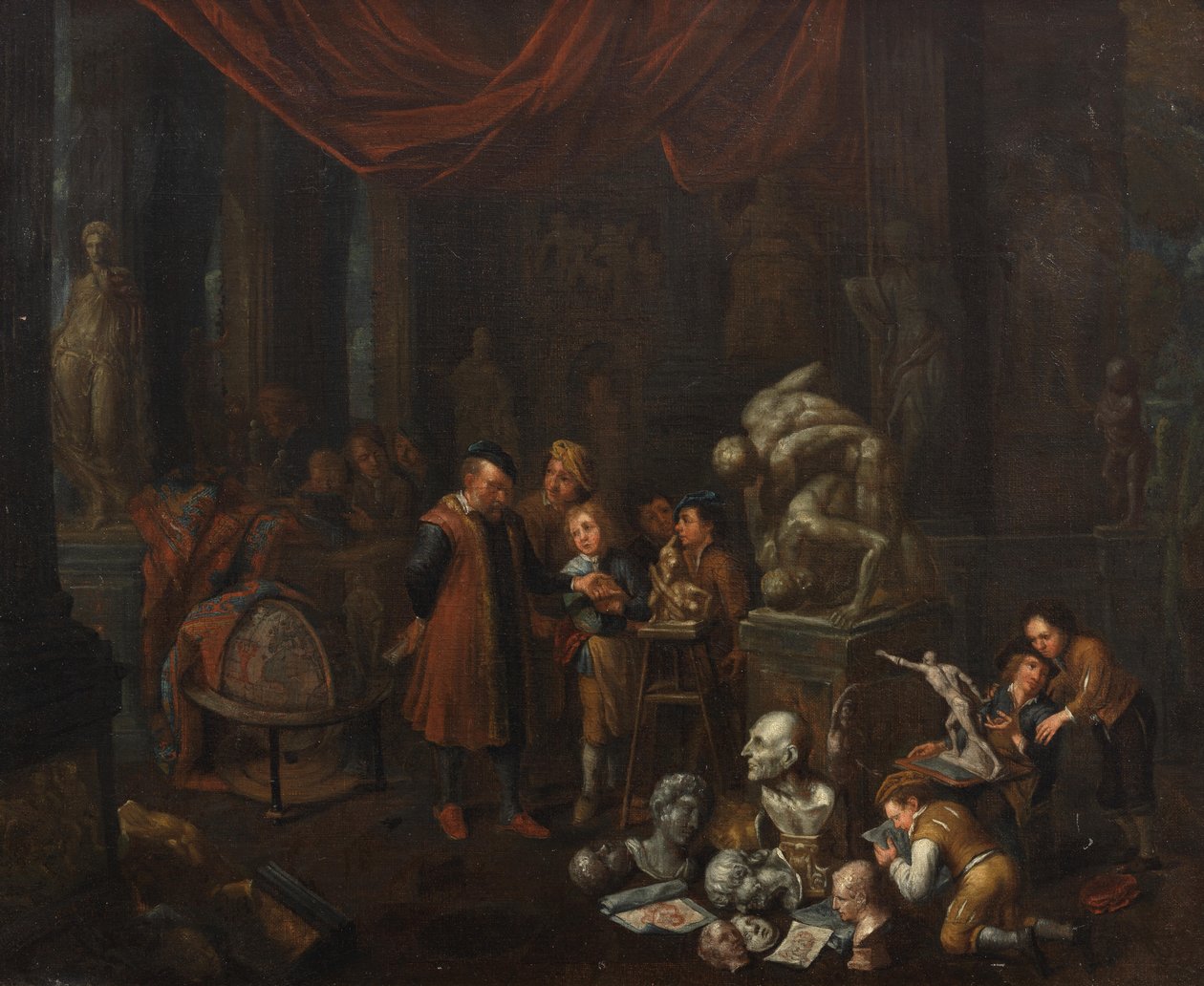 Studio rzeźbiarza autorstwa Balthasar van den Bossche