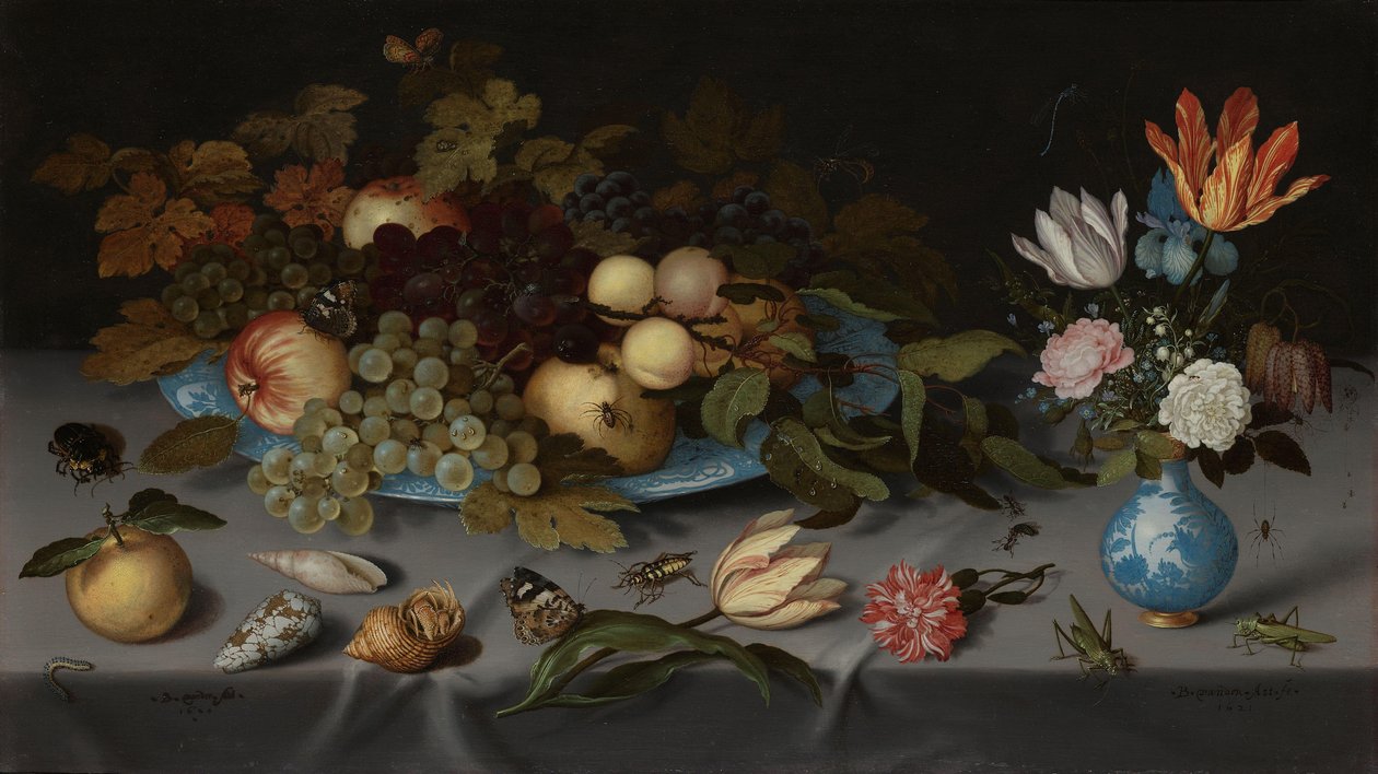 Martwa natura z owocami i kwiatami Martwa natura z owocami i kwiatami autorstwa Balthasar van der Ast