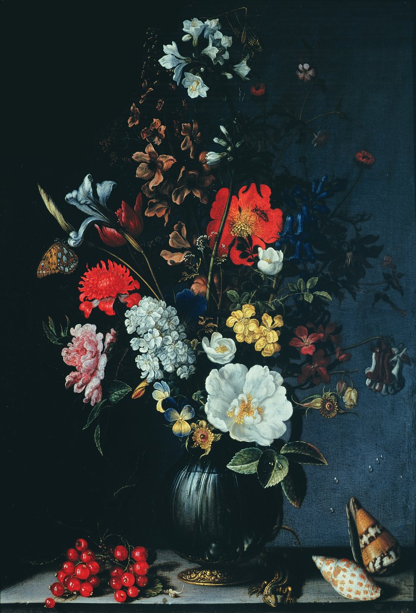 Martwa natura z kwiatami autorstwa Balthasar van der Ast