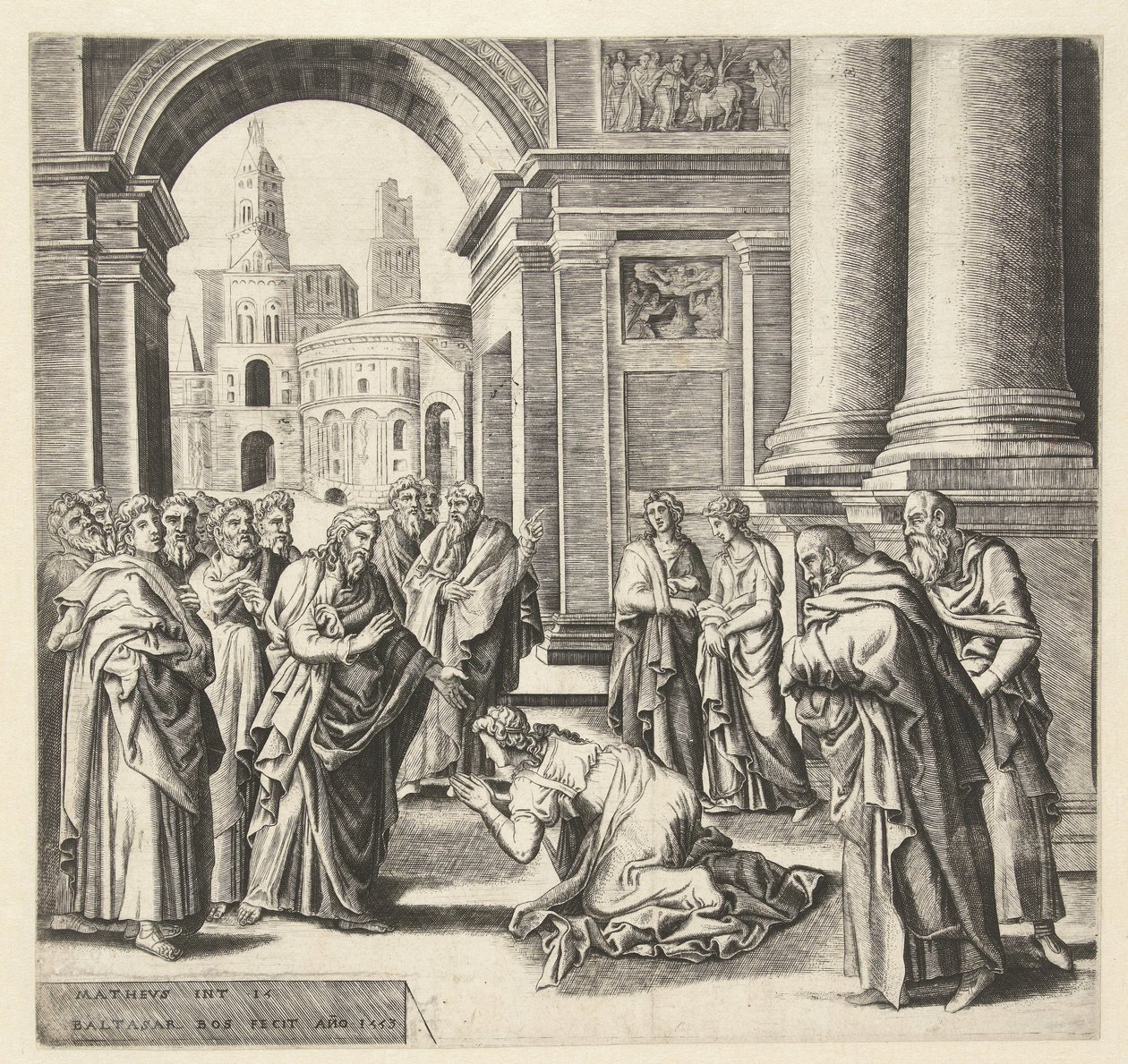Chrystus i żona Kanaanu autorstwa Balthazar van den Bos
