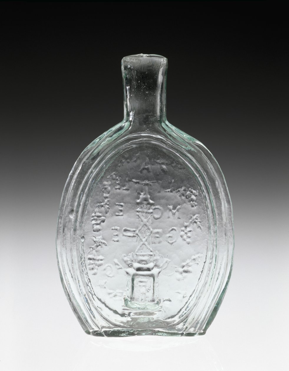 Figurka Kolba, ok. 1847 (szkło bezołowiowe) autorstwa Baltimore Glass Works