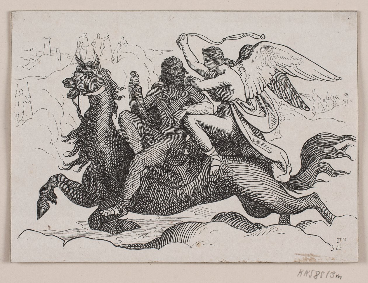 Ilustracja do filmu „Synowie Arngrima” autorstwa Balzer Dahl