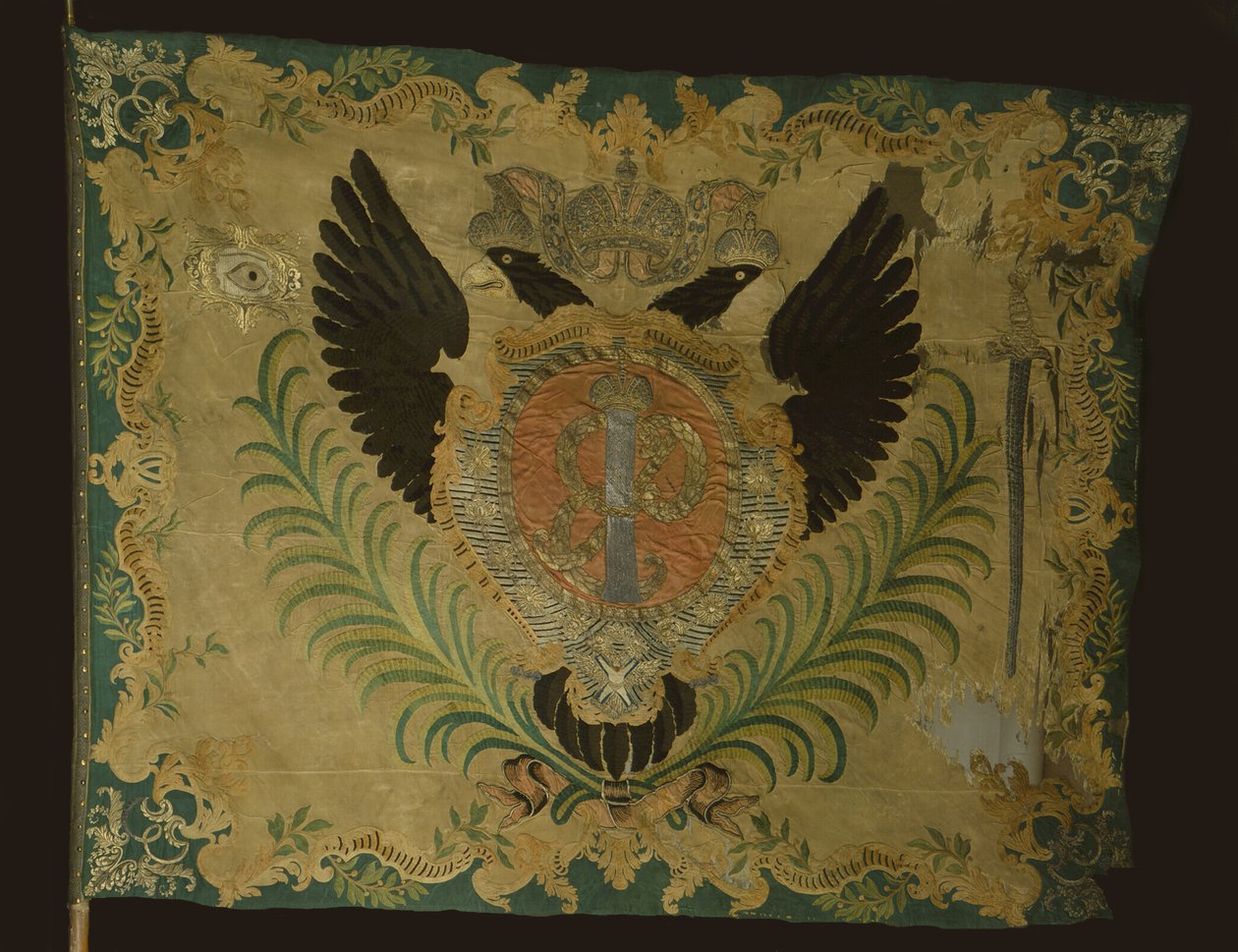 Flaga pułku Leib-Guard Preobrazhensky, 1742 autorstwa Banners and Standards Flags