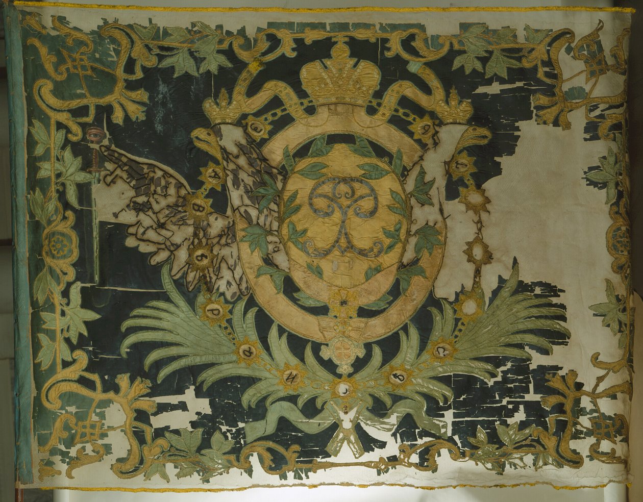 Saint George Flaga pułku piechoty, 1762 autorstwa Banners and Standards Flags